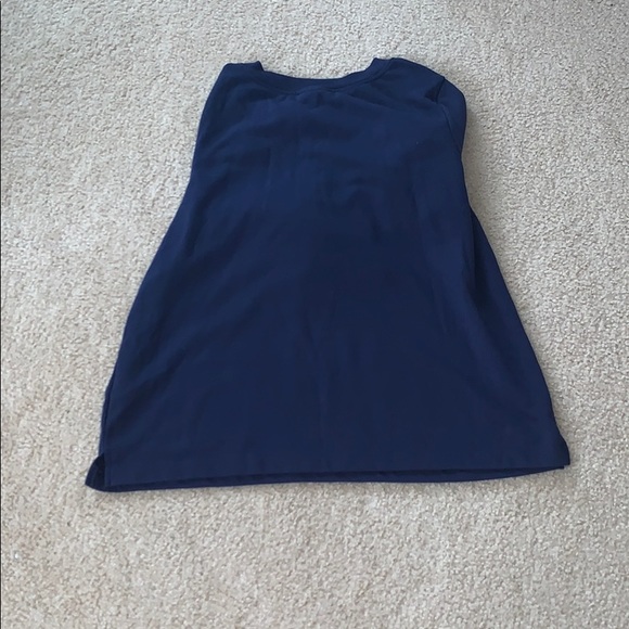old navy long sleeve navy tie up crew neck - Picture 2 of 3